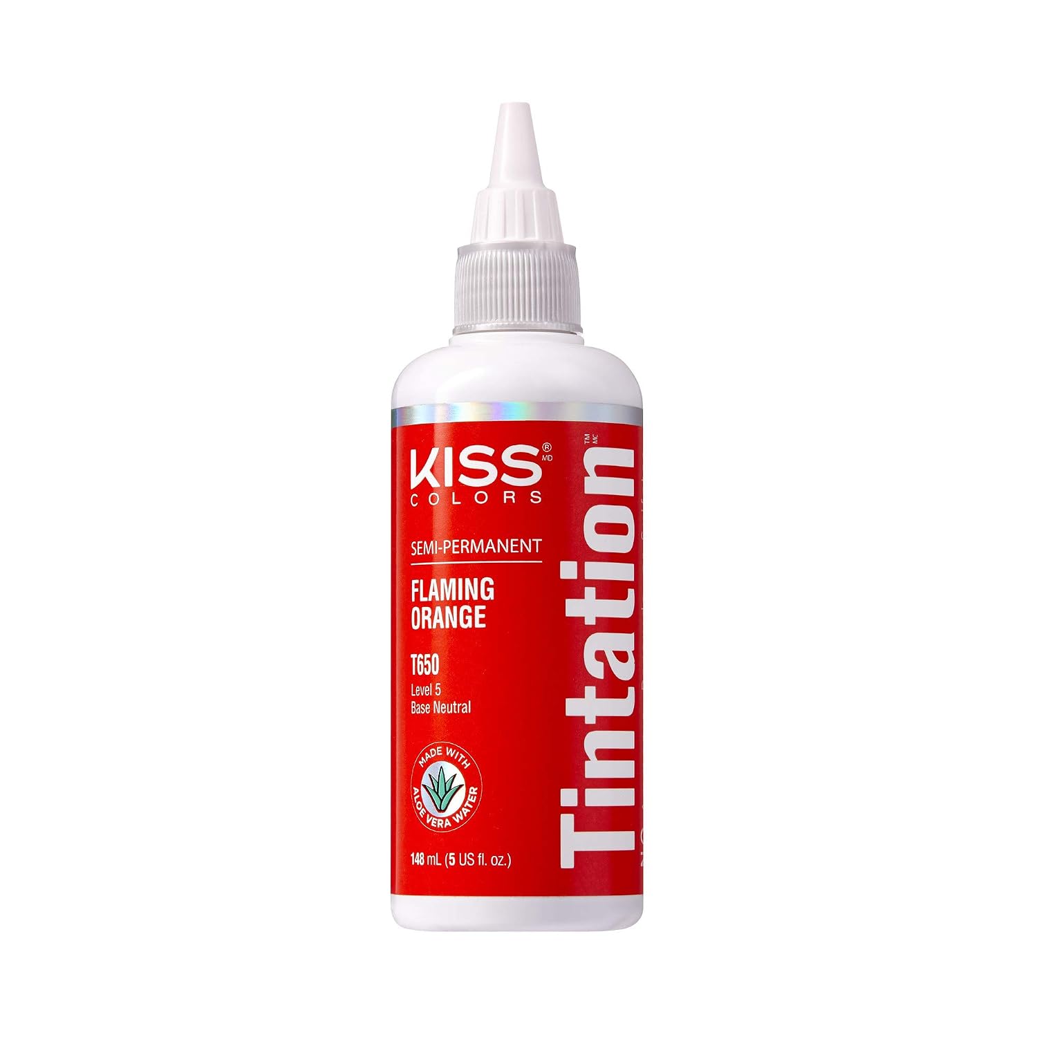 Red by Kiss Tintation Semi-Permanent Hair Color, Aloe Vera Water Based, Argan Oil, Olive Oil, Collagen & Keratin, Long-Lasting Color Dye (Honey Brown, 5 Fl Oz)