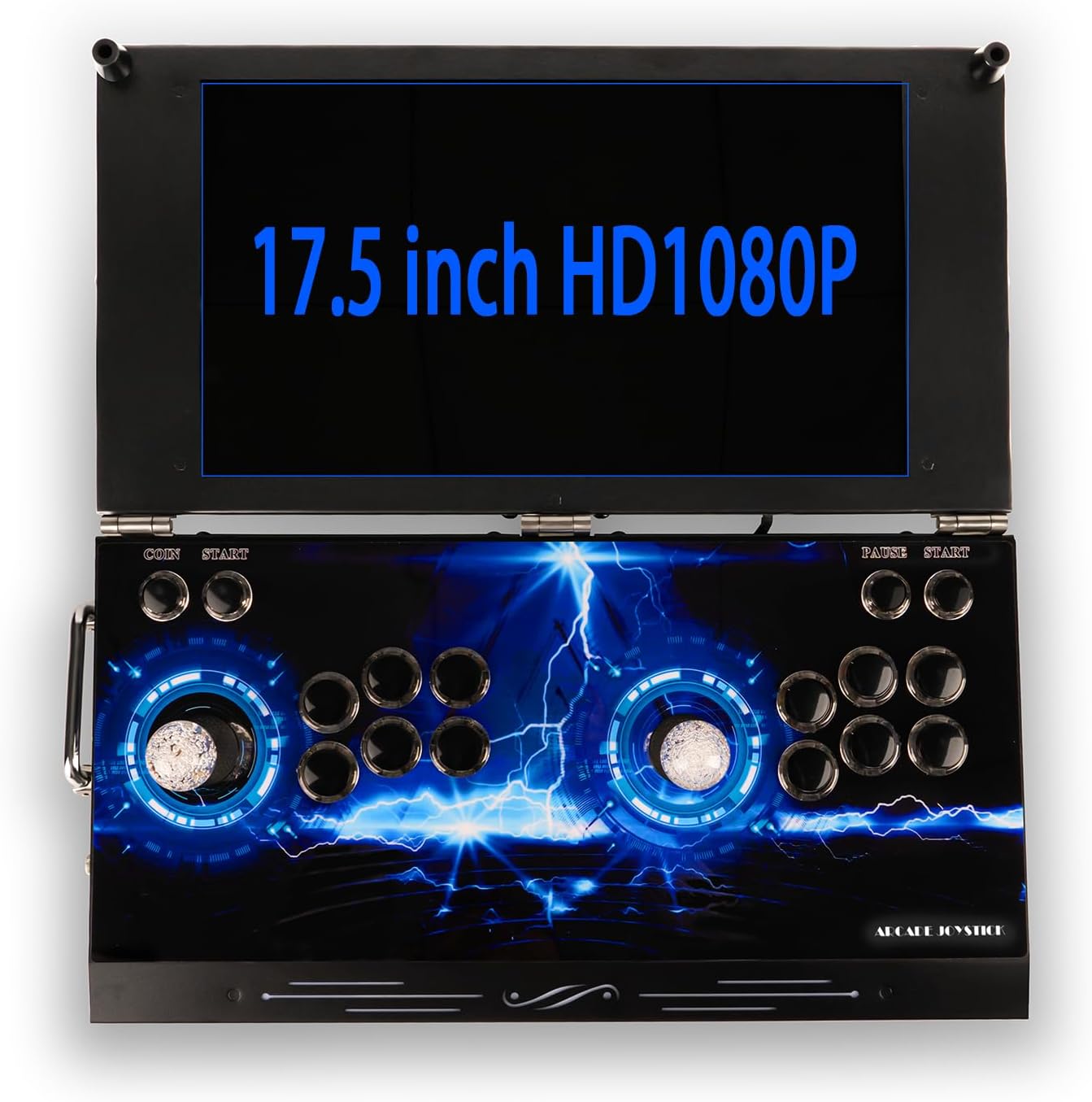 TOJASDN 30000 in 1 Portable Arcade Game Console 17.5-inch HD Screen Dual Players Pandoras Box 80S