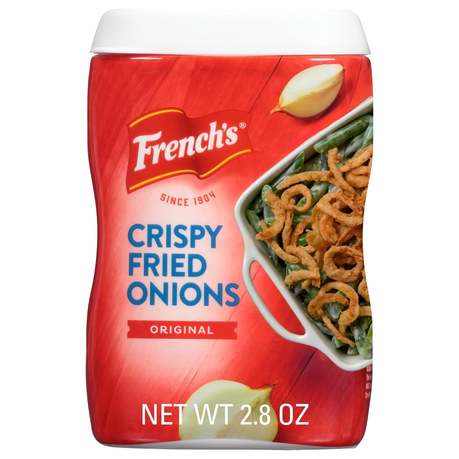 French's Crispy Fried Onions, Original, Made with Real Onions, No Artificial Flavors, Sprinkle on Salads, Potatoes, Chicken, Burgers