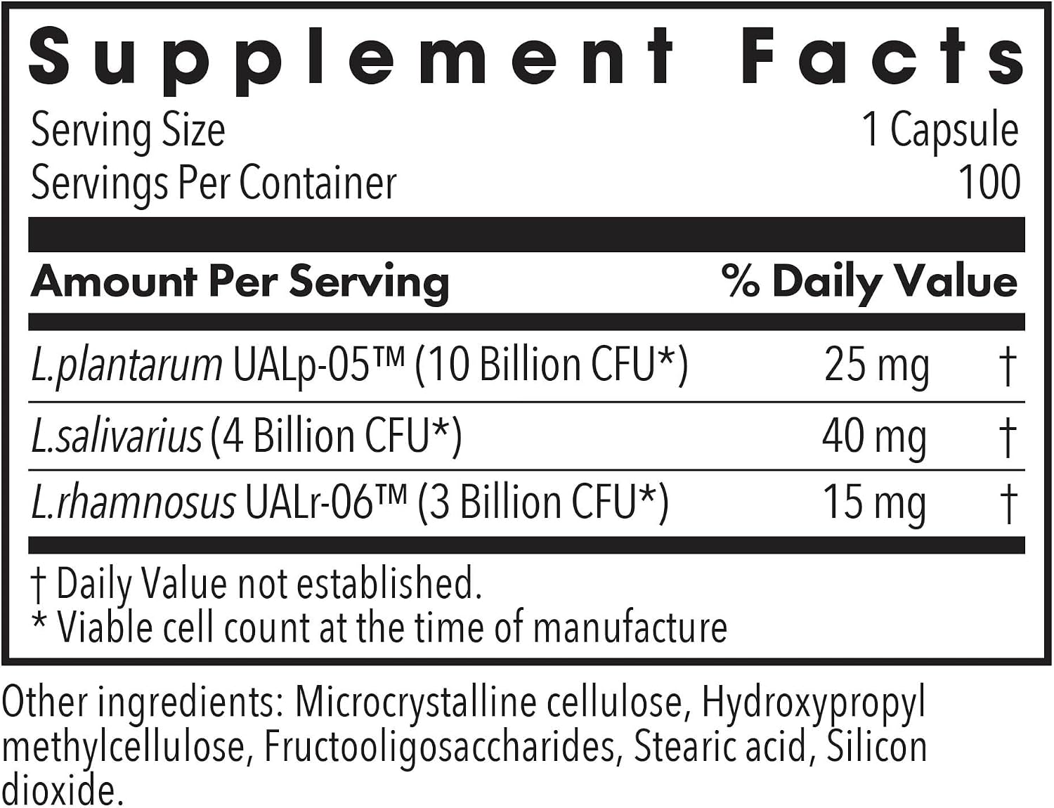 Allergy Research Group ARG Lactobacillus - Multi-Strain Probiotic Capsule - Gut & Digestive Health Support - Dairy Free