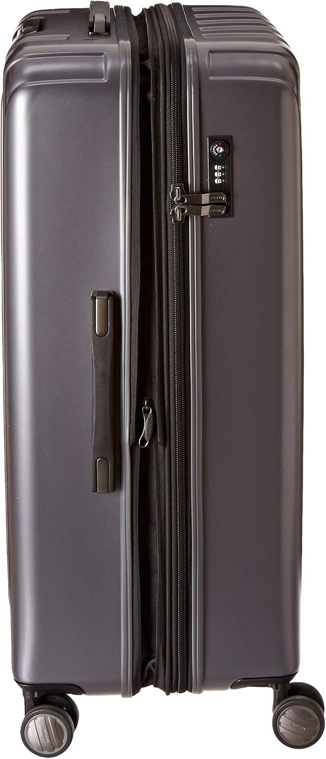 DELSEY PARIS Titanium Hardside Expandable Luggage with Spinner Wheels Carry-On Luggage, Graphite, Carry-On 19 Inch