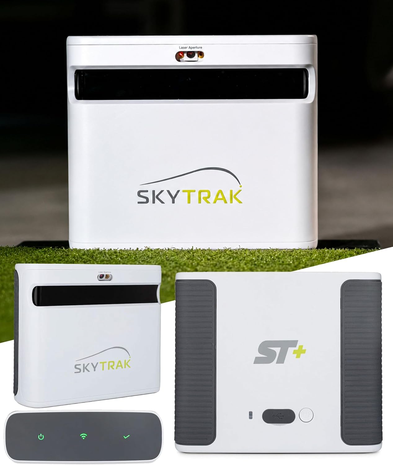 SkyTrak+ Golf Launch Monitor & Simulator with Free Foresight Course Play | Indoor/Outdoor Use, Dual Doppler Radar & Photometric Camera | Shot & Club Data, Real-Time Feedback, Simulation Ready