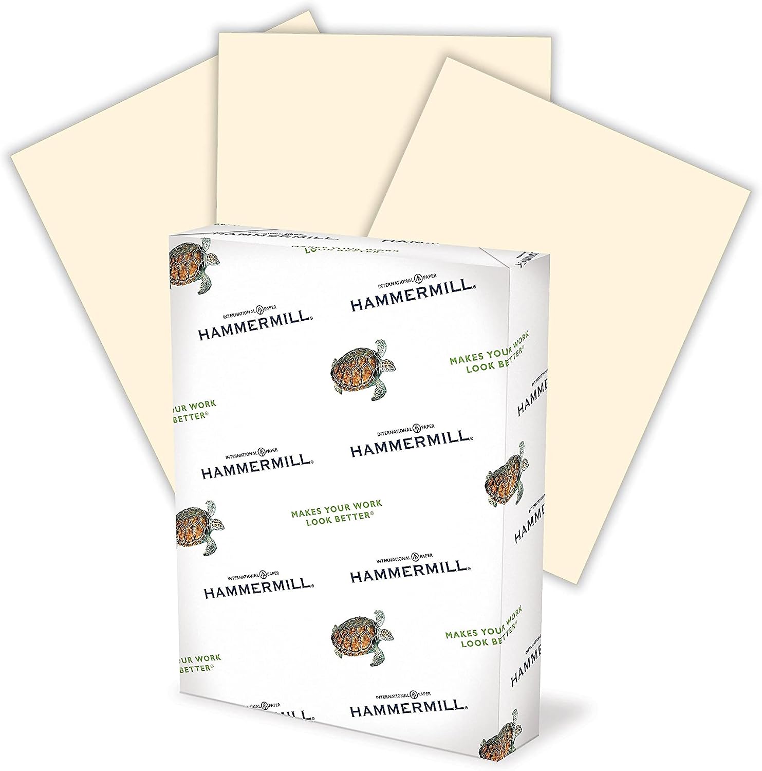 Hammermill Colored Paper, 20 lb Ivory Printer Paper, 8.5 x 11 - Made in the USA, Pastel Paper, 103176R - 1 Ream (500 Sheets)
