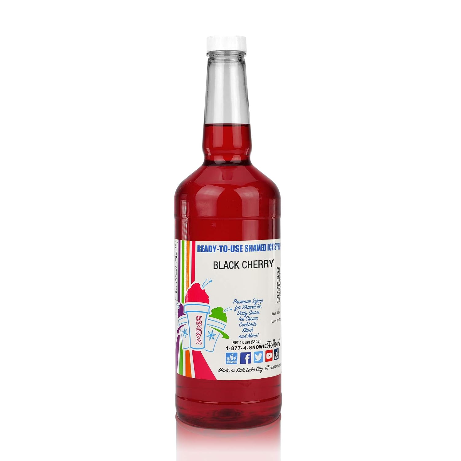 SNOWIE Ready to Use Shaved Ice Snow Cone Syrup - Gallon (Cotton Candy Pink)