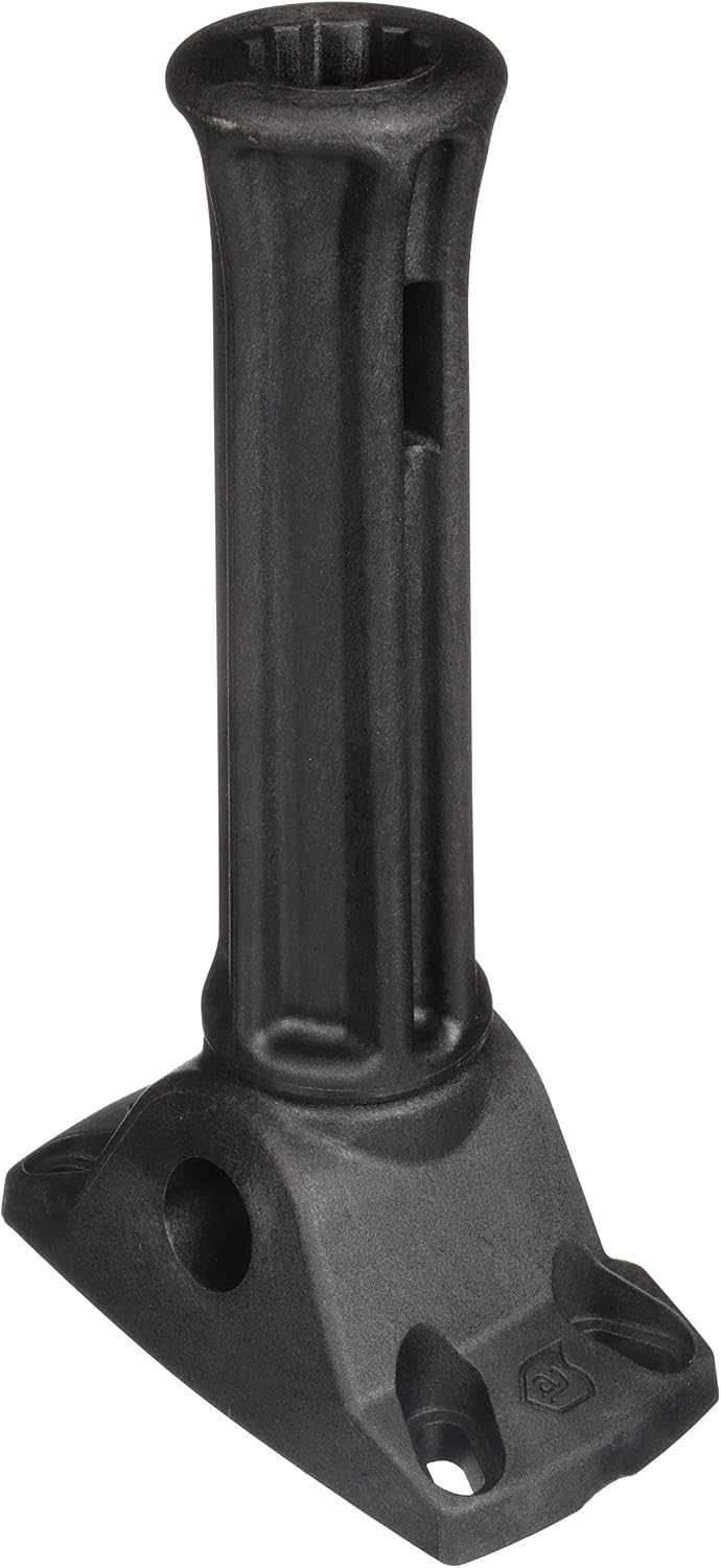 Attwood 5016-3 Heavy-Duty Rod Holder Extension, Black, Up to 6 Inches, Mounts to Round or Square 7/8 to 1 1/4-inch-Diameter Rail