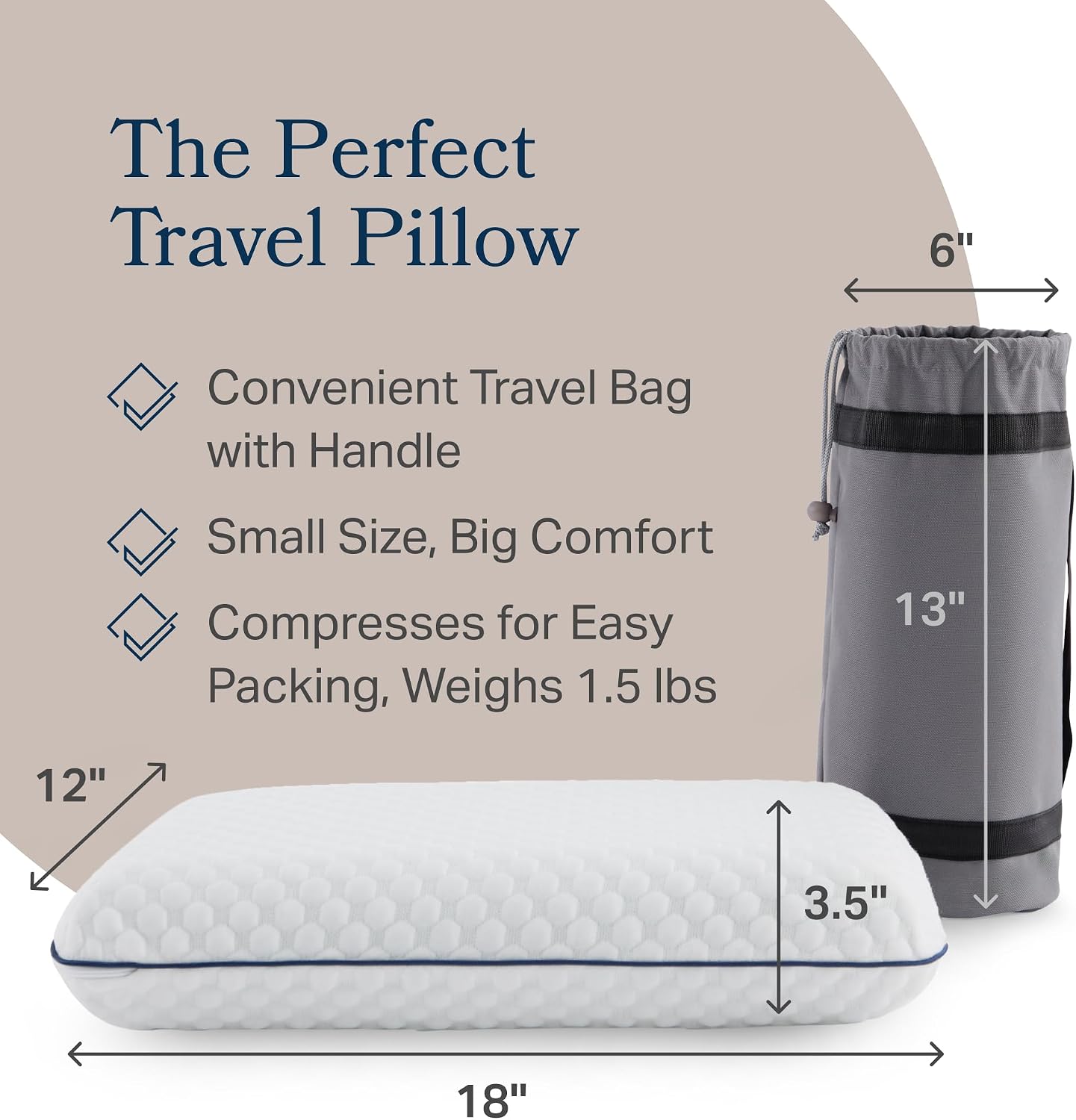 Weekender Cooling Gel Memory Foam Pillow for Sleeping – Standard Size, Ventilated Cooling Pillow for Side & Back Sleepers, Neck & Shoulder Support, Medium Firm, Washable Cover