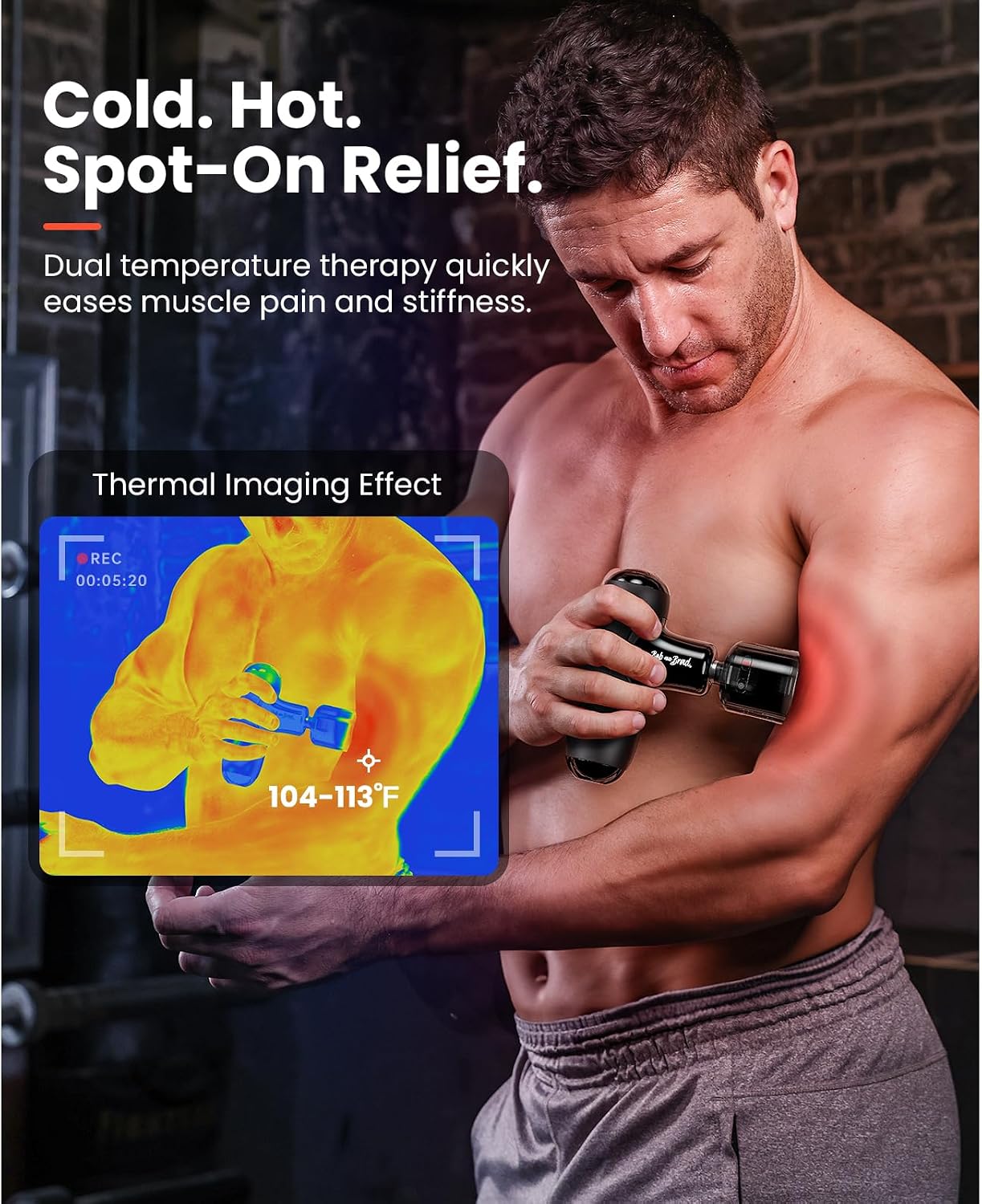 BOB AND BRAD Q2 Mini Massage Gun, Pocket-Sized Deep Tissue Massager Gun, Portable Percussion Muscle Massager Gun