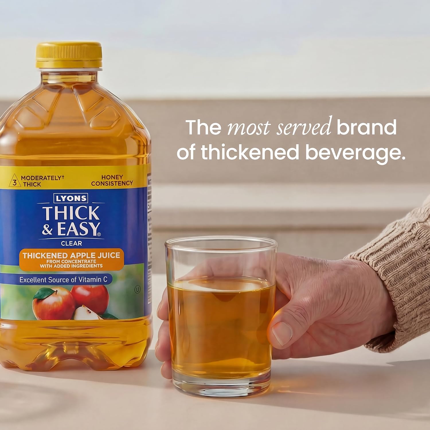 Thick & Easy Thickened Orange Juice, IDDSI Level 3 Ready-to-Drink Thickened Beverage for Swallowing Support, Moderately Thick Honey Consistency, 4 fl oz Cups - 24 Pack | IDDSI Level 3, Ready-to-Drink, Beverage for Swallowing Support, Moderately Thick Hon…
