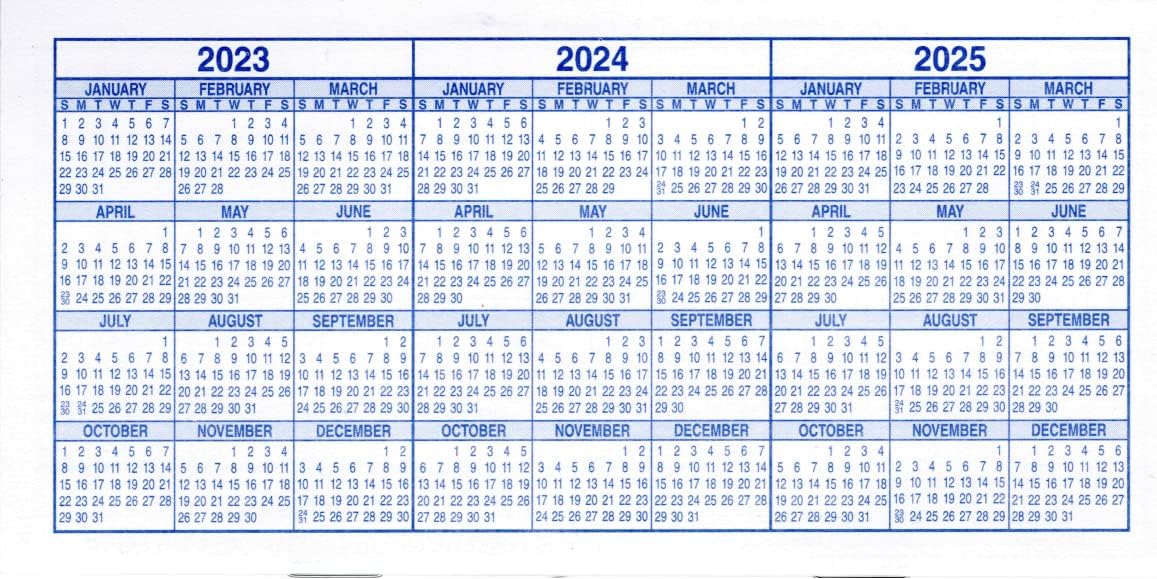 Checkbook Registers, 23-24-25 Calendars, for Personal Checkbook, Transactions Ledgers (10 Checkbook Registers)