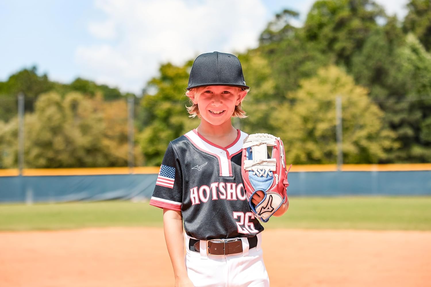 Mizuno Prospect PowerClose Youth Baseball Glove Series I V-Flex Notch I Parashock Palm Pad I Buttersoft Palm Liner