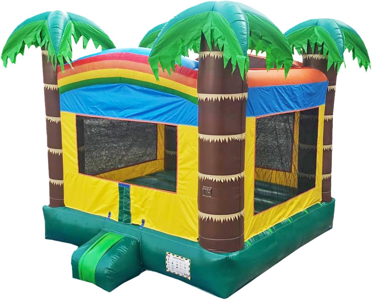 JumpOrange 14x14ft Safari Commercial Grade 15oz PVC Bounce House