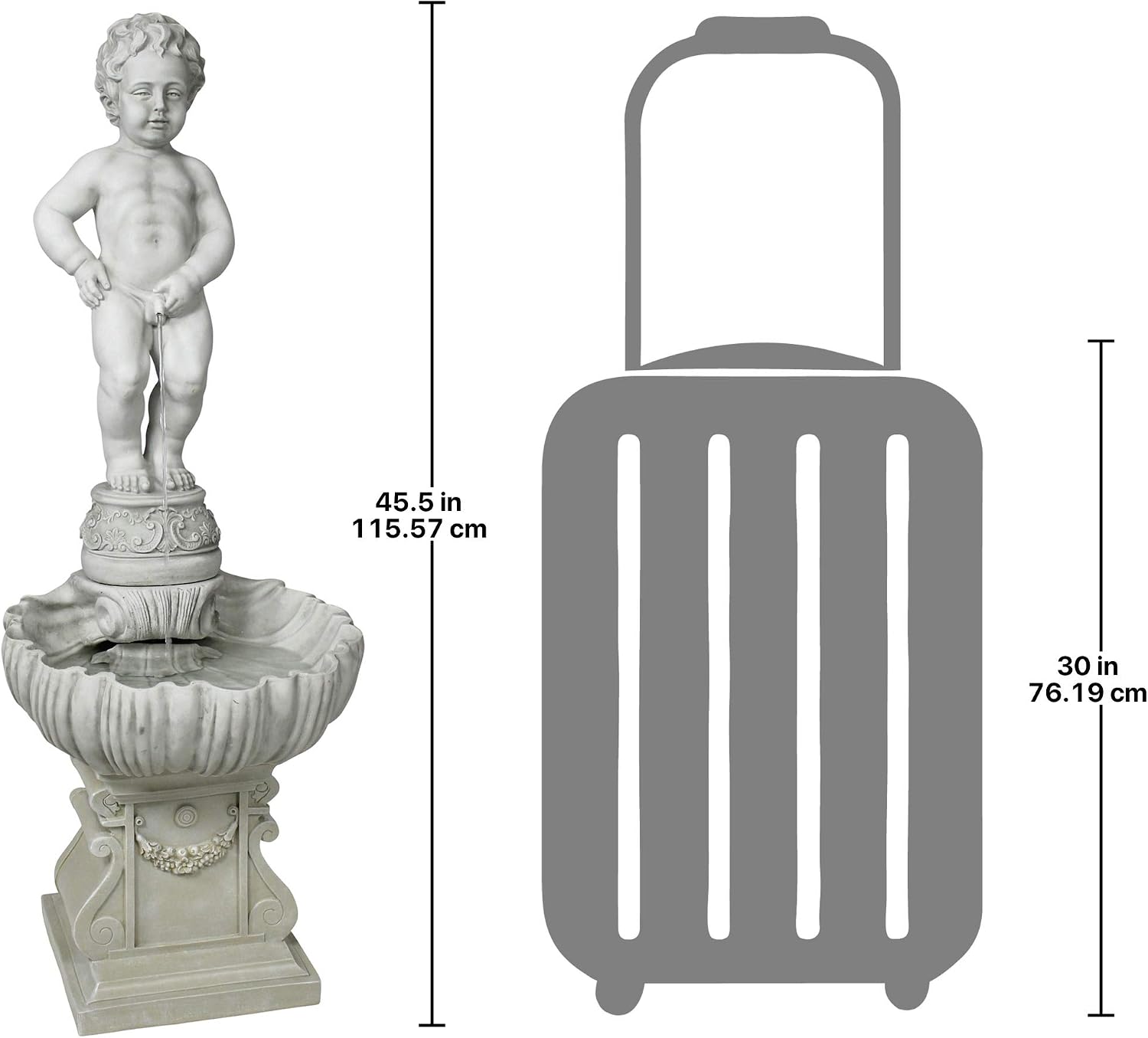 MANNEKEN PIS BOY PIPED STATUE