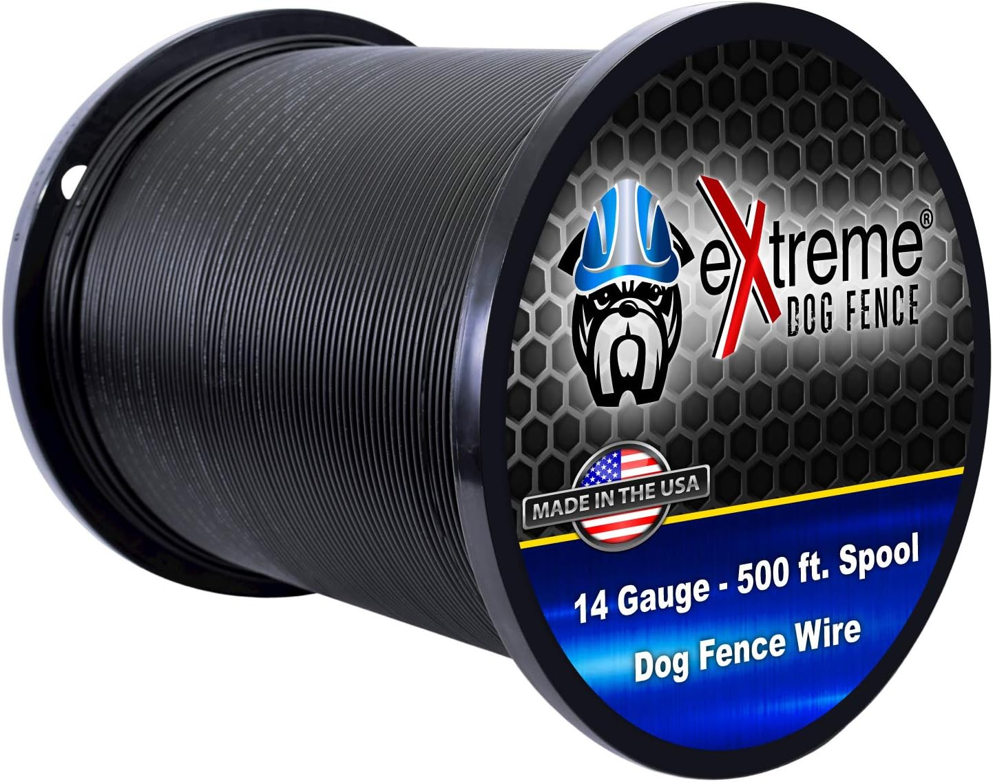 18 Gauge Dog Fence Wire, 1500 ft, Underground Boundary Wire, Heavy Duty | 1500-ft continuous spool; polyethylene jacket, UV-resistant, direct-burial; fits Extreme Dog Fence, PetSafe Compatible