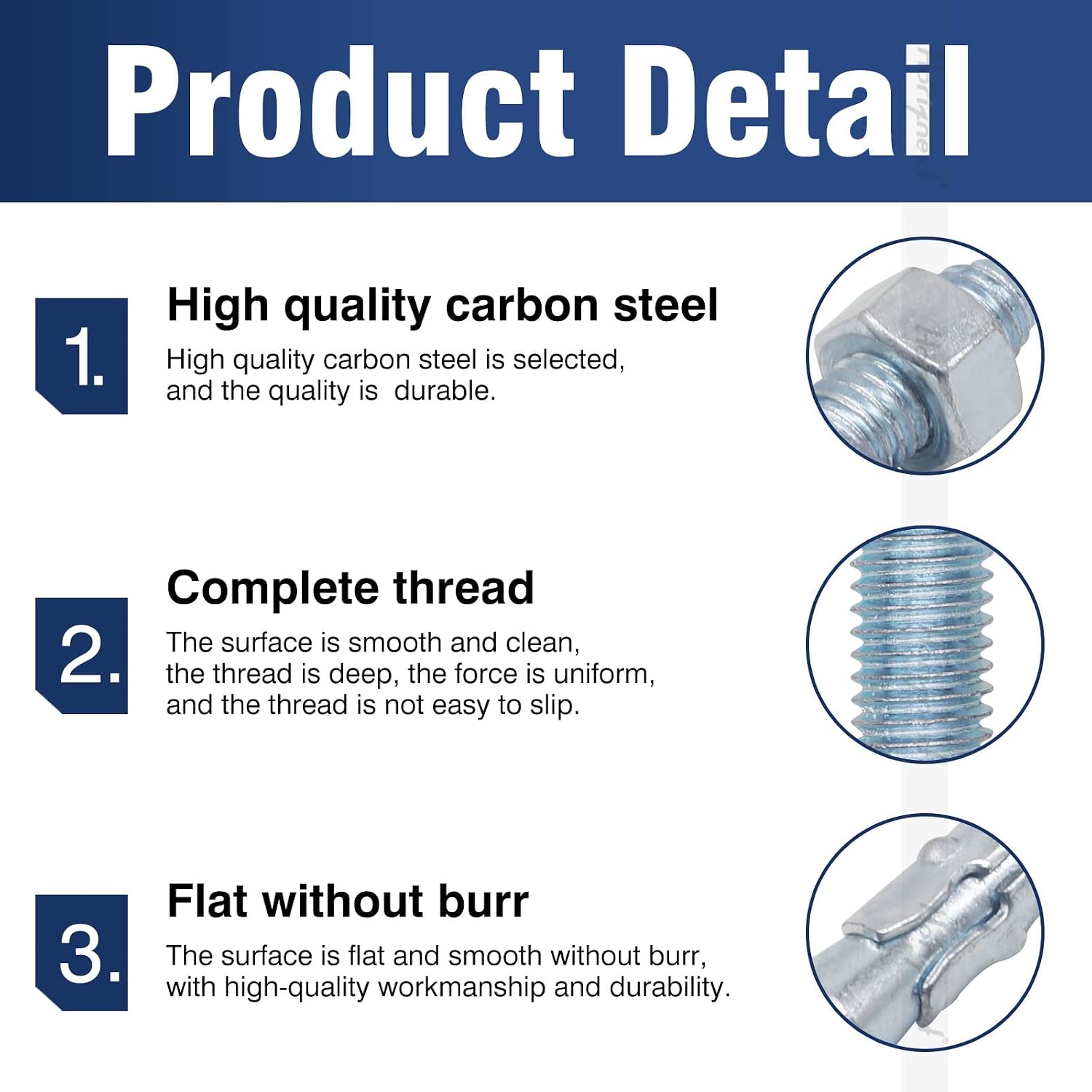 3/8 Concrete Anchors, Concrete Wall Anchors, Metal Wedge Bolts
