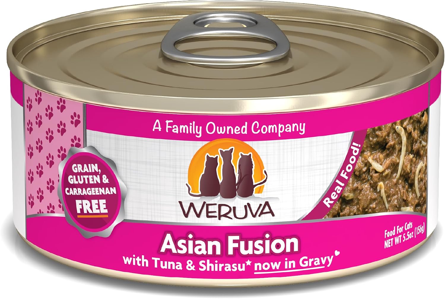 Weruva Classic Cat Food, Paw Lickin’ Chicken with Chicken Breast in Gravy, 3oz Can (Pack of 24)