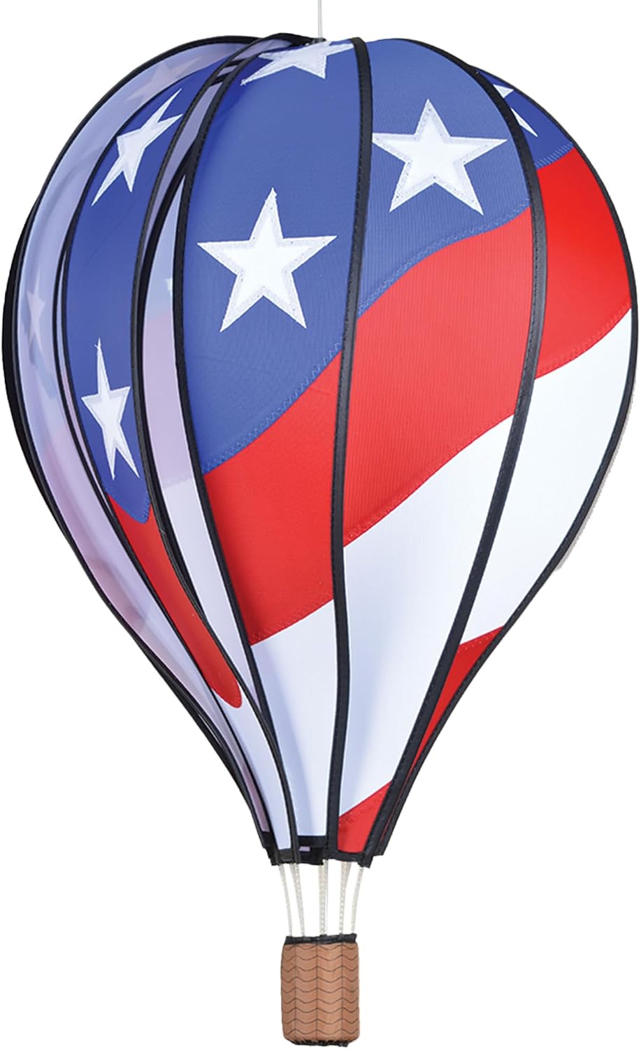 Hot Air Balloon Hanging Garden Spinner 22" - Vibrant Patriotic Design, Weather-Resistant Outdoor Decor, Durable & Lightweight for Patios, Yards