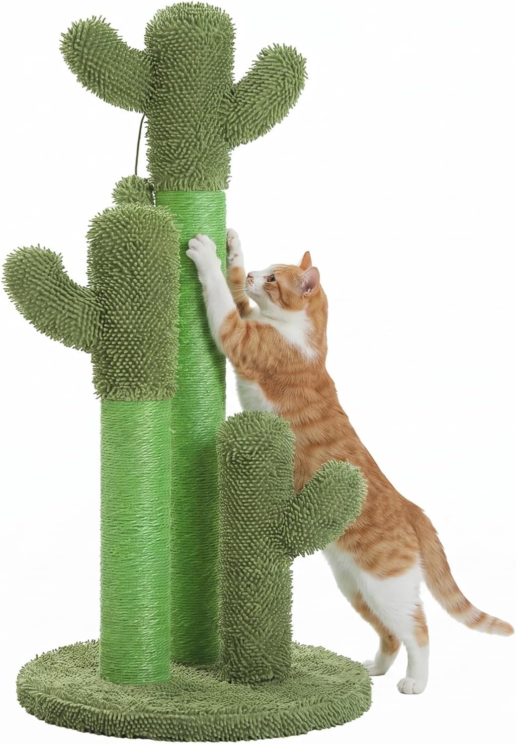 PAWZ Road Cactus Cat Scratching Post 23”Cat Scratcher with Toy Ball
