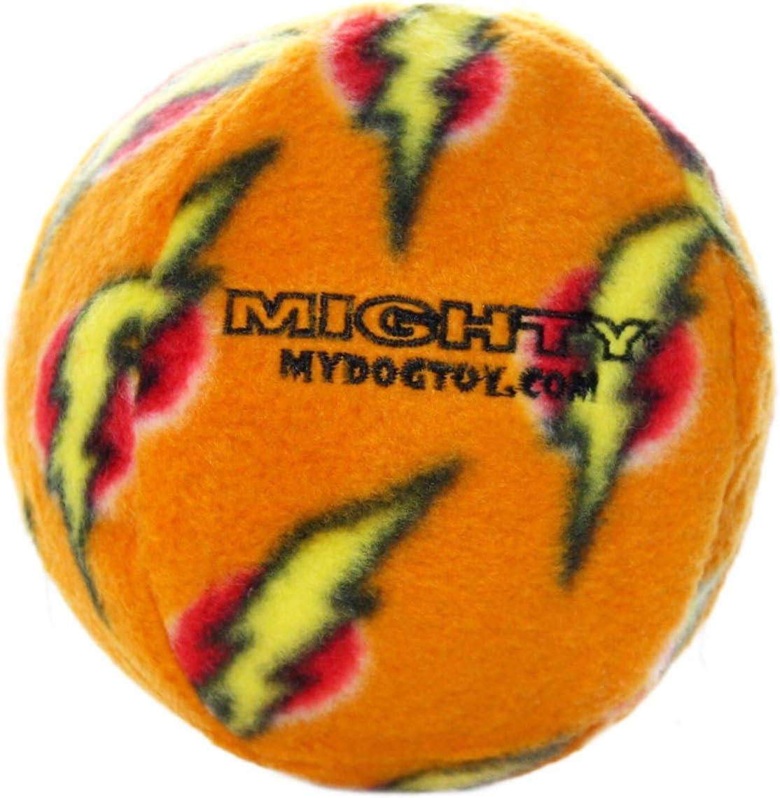 MIGHTY Tuffy 2 Pack Medium Ball Dog Toy: Ultra Durable Plush Toy with Multiple Layers & Reinforced Seams, Washable and Floats, Vinyl Ball & Fleece