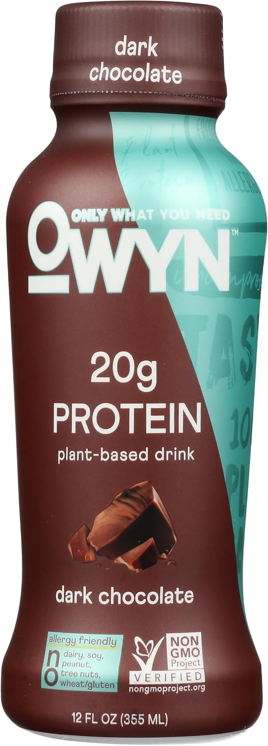 Owyn, Dark Chocolate Plant Based Protein Shake, 12 Fl Oz