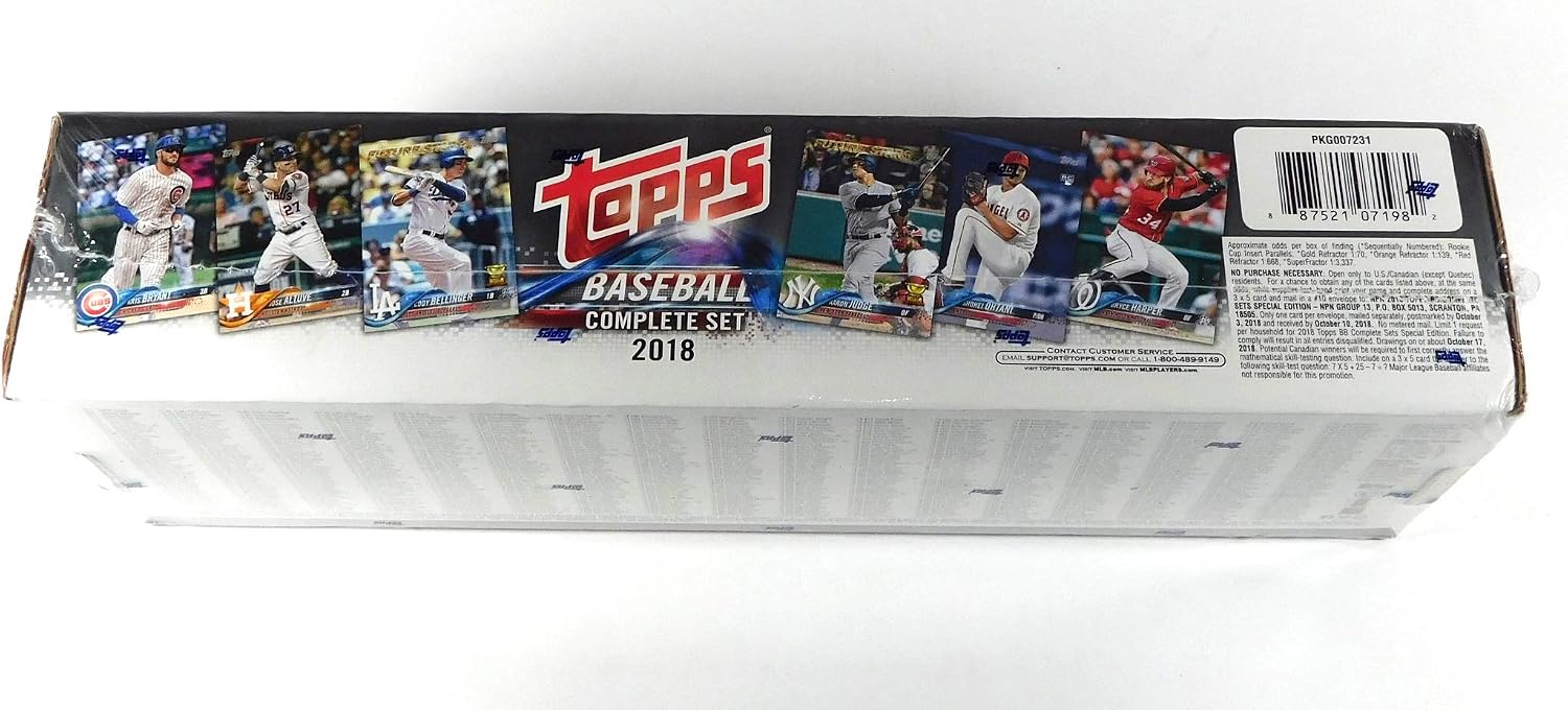 2018 Topps Baseball Complete Factory Sealed Set Target Retail Version (702 Cards + 5 Rookie Cards and 1 Rookie Cup Chrome Card) Shohei Ohtani Rookie