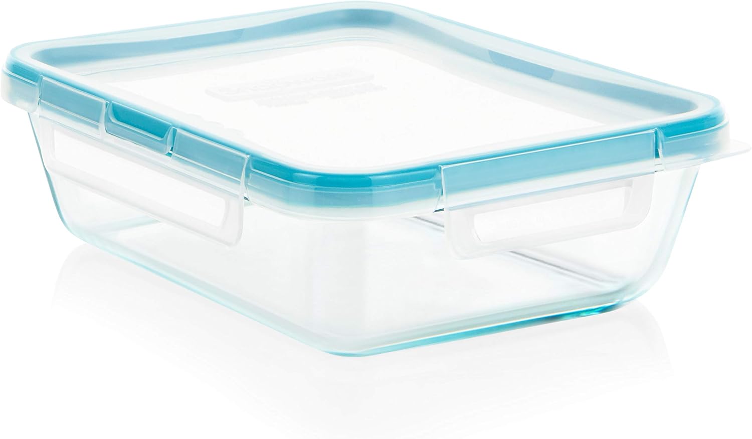 Snapware Snapware 6cup total solution rectangle food storage container glass, 9.3 Ounce (1112403) | Snapware glass container, 6‑cup size, BPA‑free lid, 4 locking tabs, microwave safe, freezer safe, dishwasher safe, 1112403