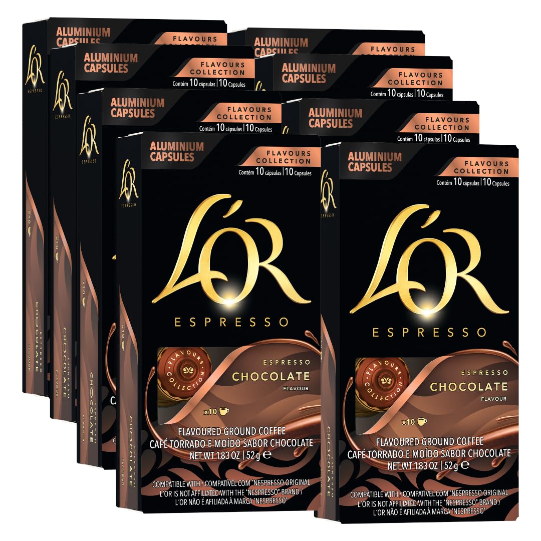 L'OR Espresso Capsules, Medium Roast, Chocolate, 10 Capsules