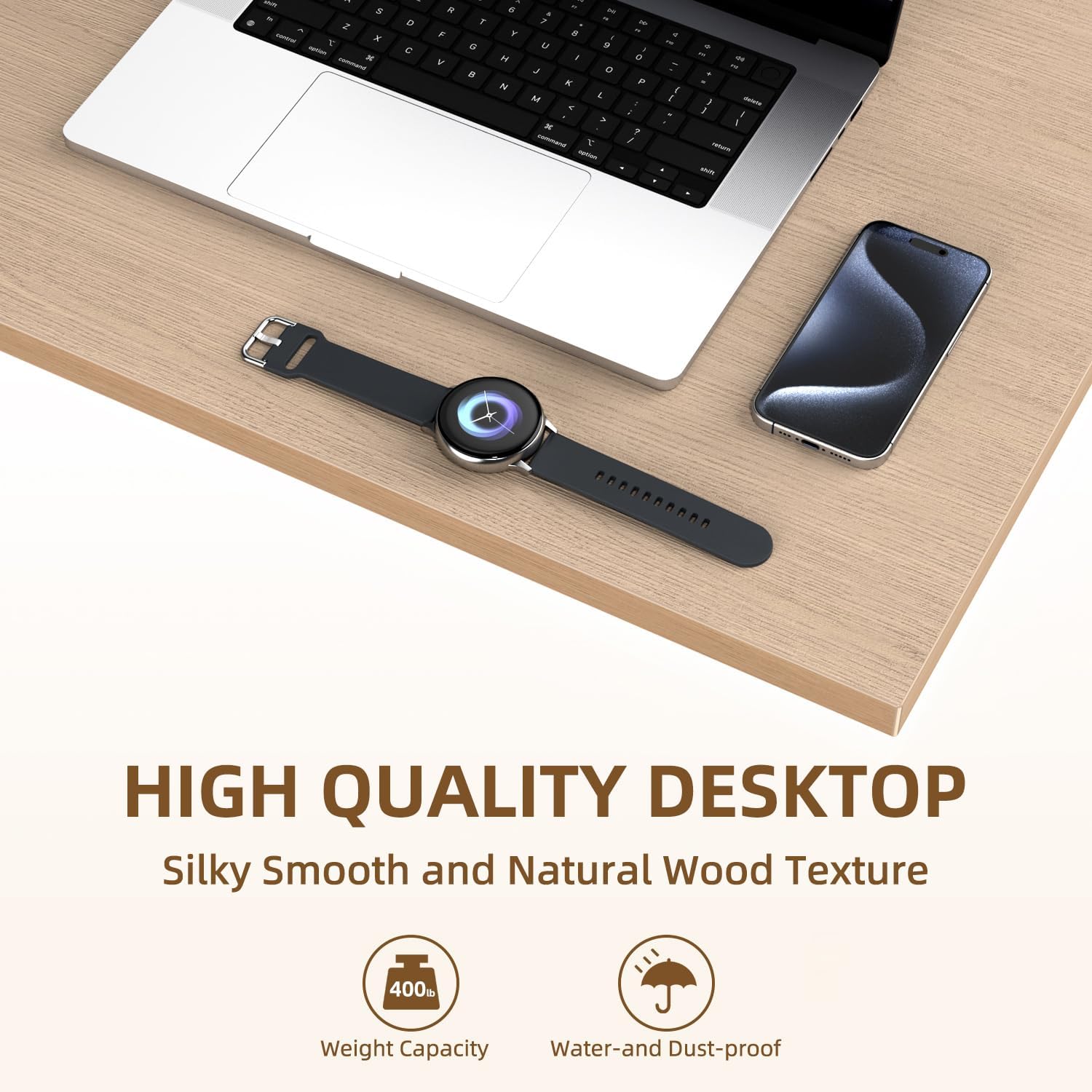 Rectangular Wood Table Top, 71x32x1 in Solid One-Piece Workbench Top | Wood Table Top Particle Board For Standing Desk, Home Office DIY Countertop, Washer Dryer, Coffee Bar And Workbench Use