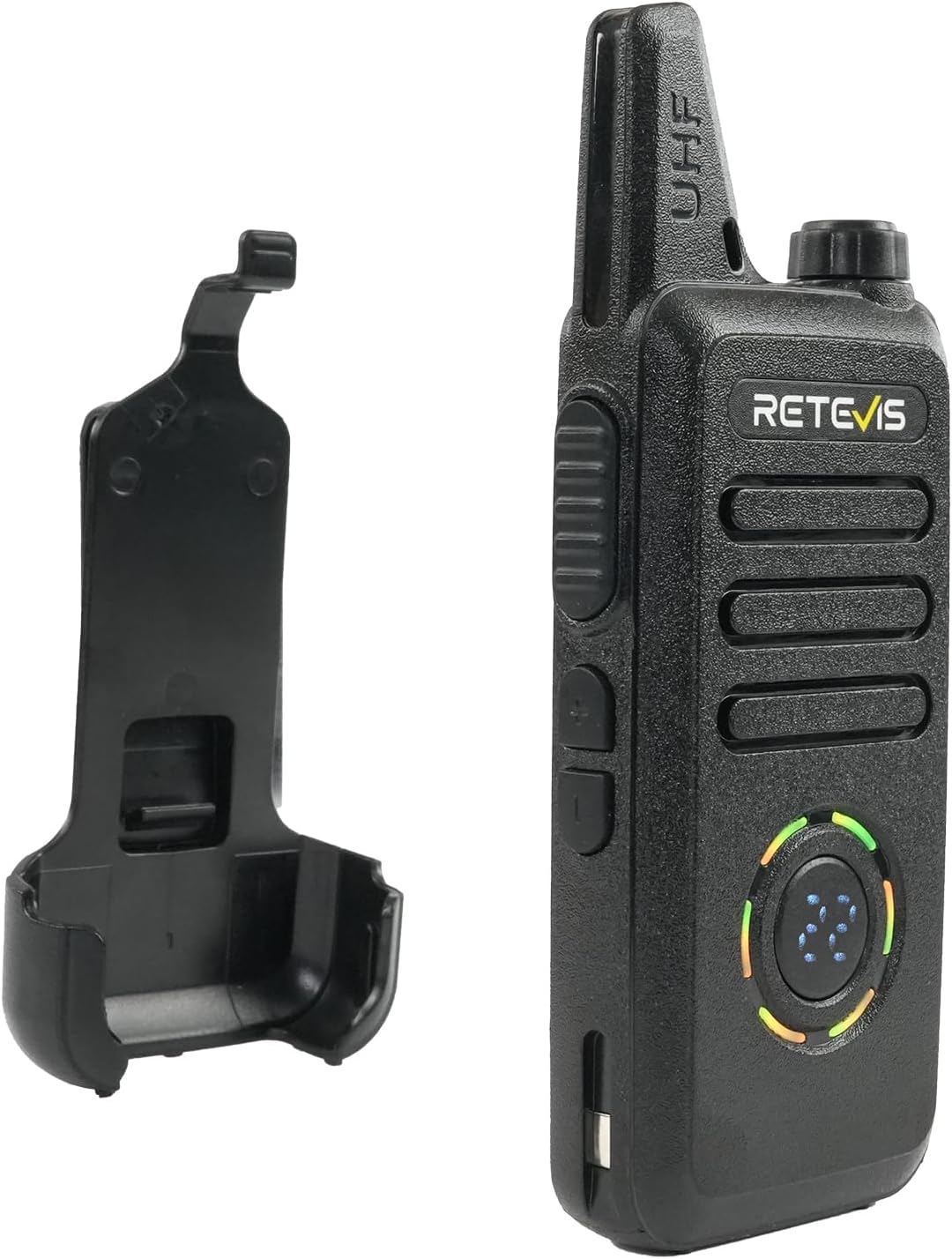 Retevis RT22S Walkie Talkies for Adults, 2 Way Radio with Earpiece(10 Pack) | For Daycare, Hospitality&Retail, Intuitive Channel Display