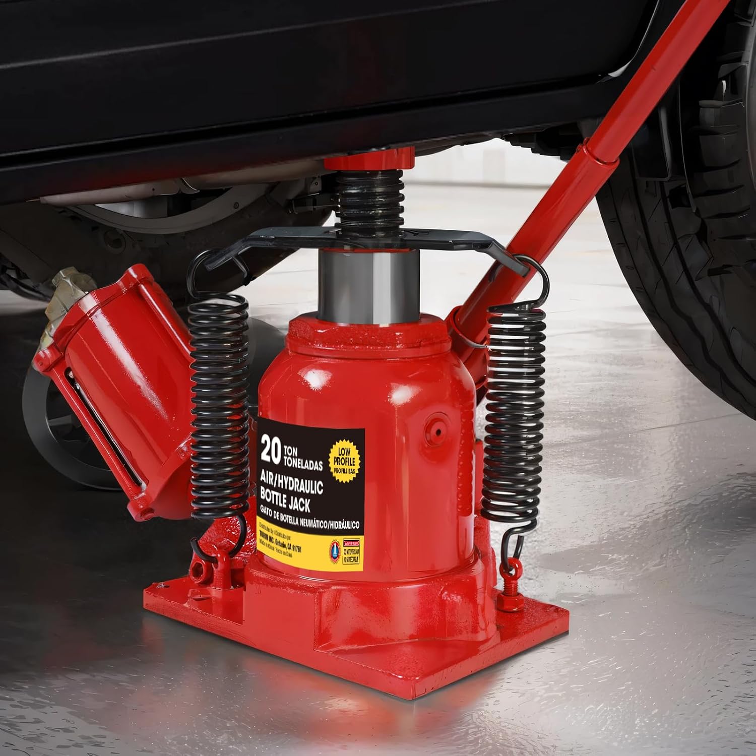Torin T90413 Big Red Hydraulic Bottle Jack with Carrying Case, 4 Ton (8,000 lb) Capacity