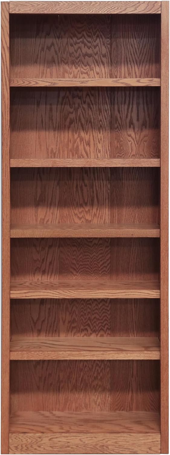 Concepts In Wood Midas Six Shelf Bookcase 84" H Cherry Finish