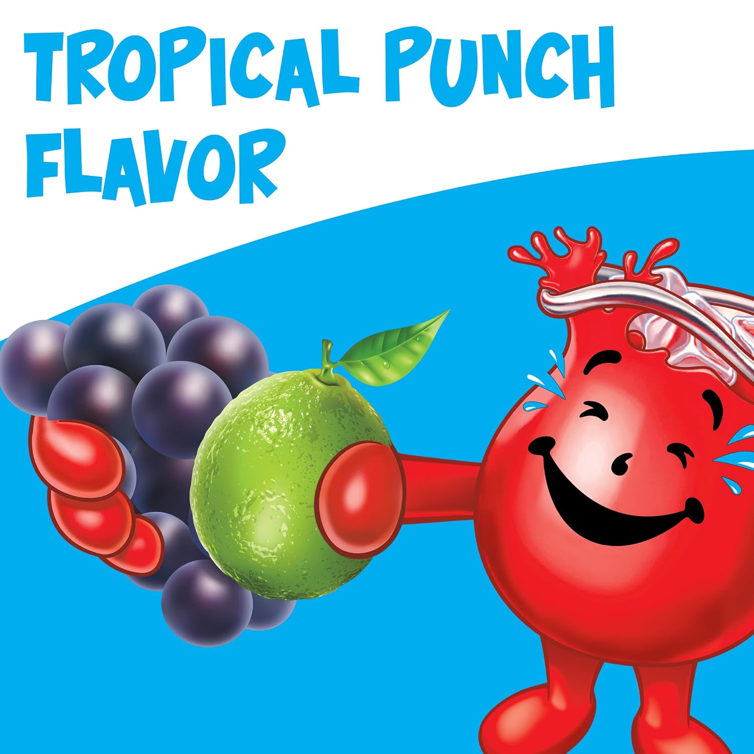 Kool-Aid Drink Mix, Tropical Punch, 19 oz | for Flavorful Hydration and Shareable Refreshment Good Source of Vitamin C, Caffeine Free Gluten Free