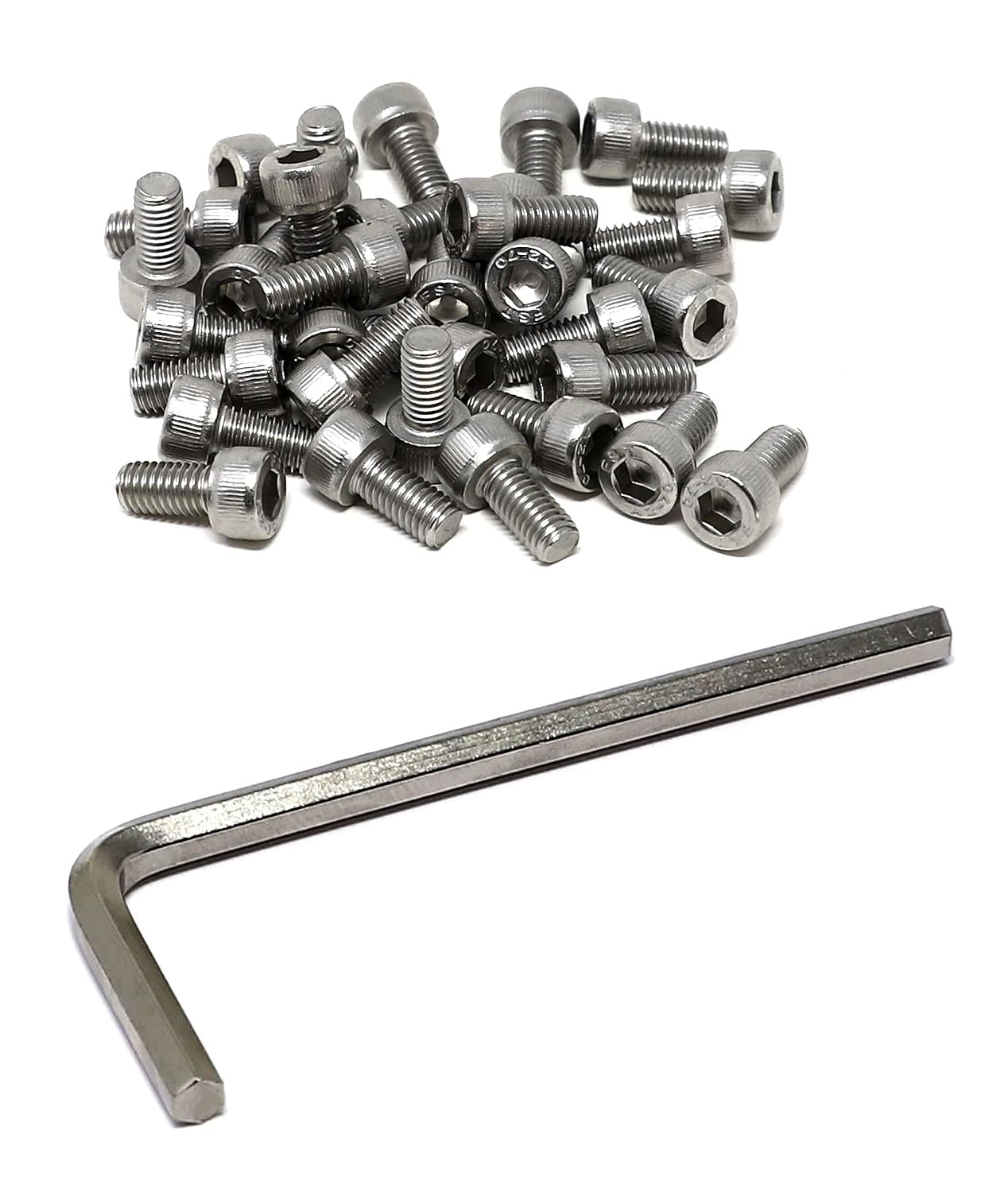 iexcell 20 Pcs M8 x 30/35/40/45/50 mm Stainless Steel 304 Hex Socket Head Cap Screws Bolts Assortment, Fully Threaded