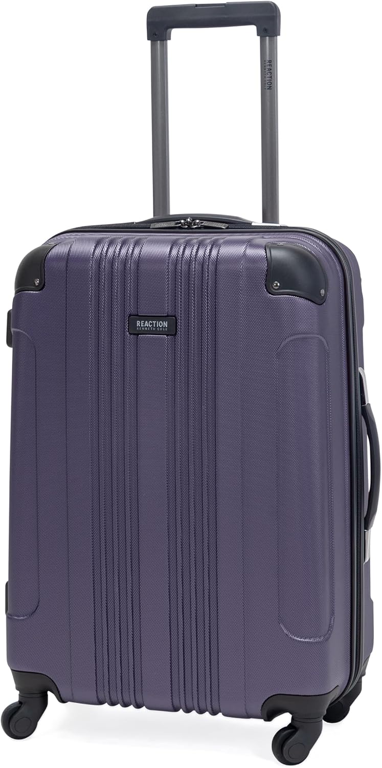 Kenneth Cole REACTION Out of Bounds Lightweight Hardshell 4-Wheel Spinner Luggage, Teal, 20-Inch Carry On