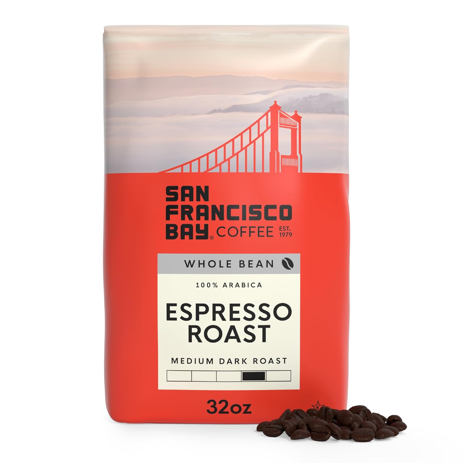 San Francisco Bay Coffee French Roast Whole Bean Coffee, 2 lb bag