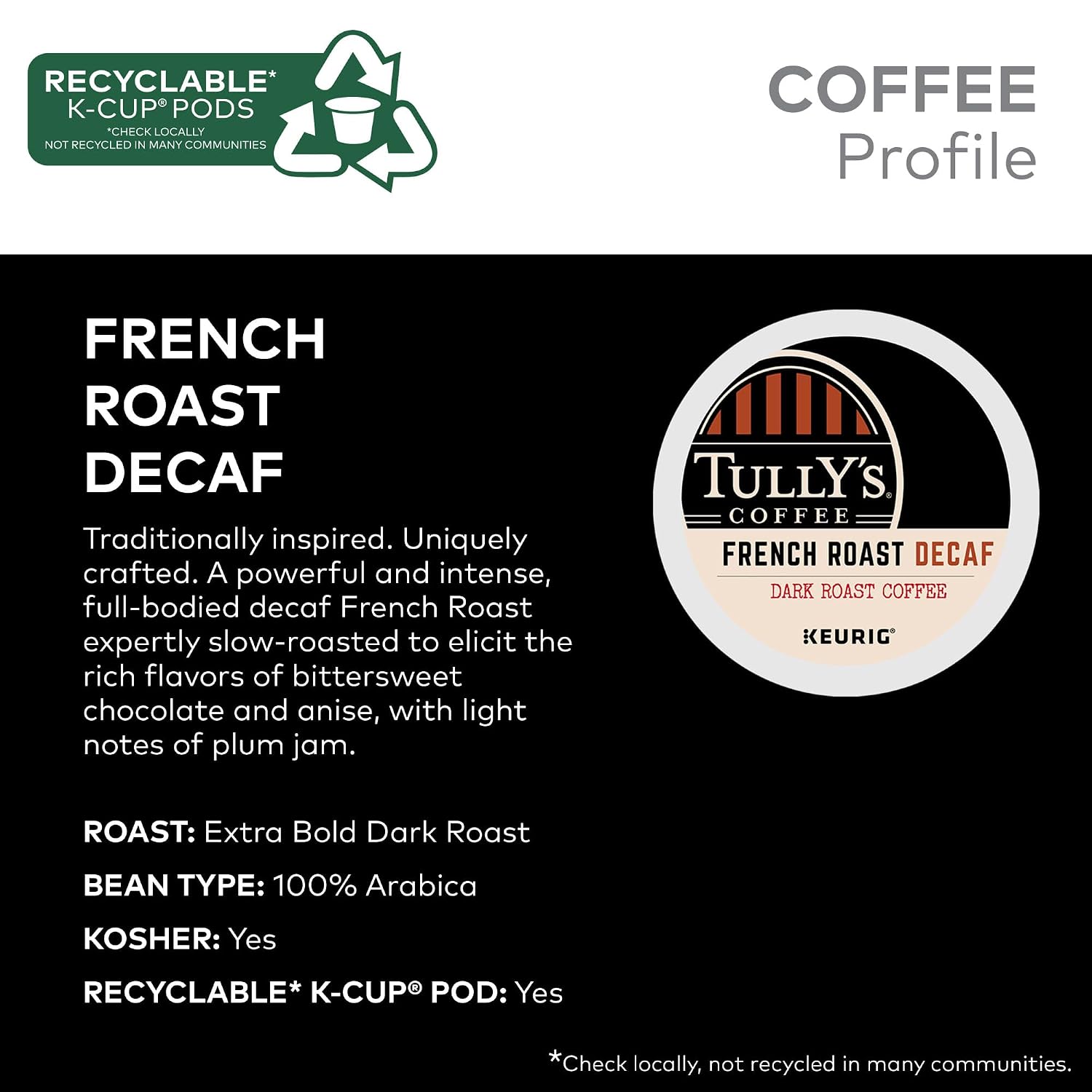 Tully's Coffee Hawaiian Blend Keurig Single-Serve K-Cup Pods, Medium Roast Coffee, 96 Count