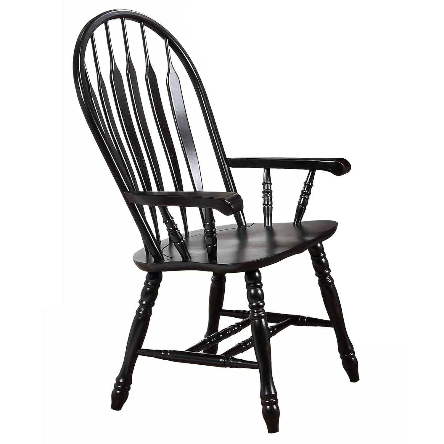 Sunset Trading Comfort Dining Arm Chair, 41", Light Oak