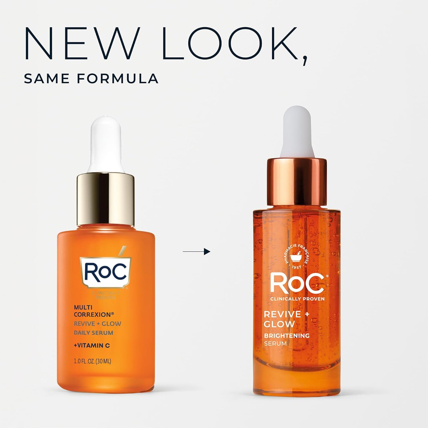 RoC Vitamin C Serum for Face Multi Correxion Revive + Glow, 10% Active, 1oz