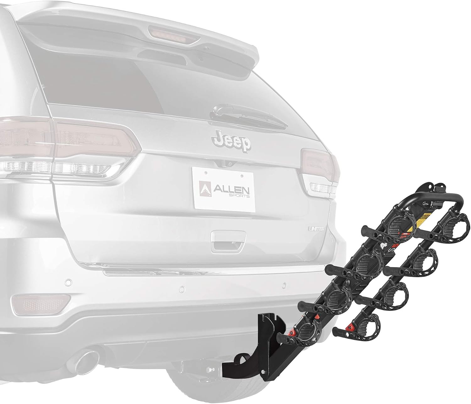 Allen Sports Deluxe 4-Bike Hitch Mount Rack (2-Inch Receiver) , Black