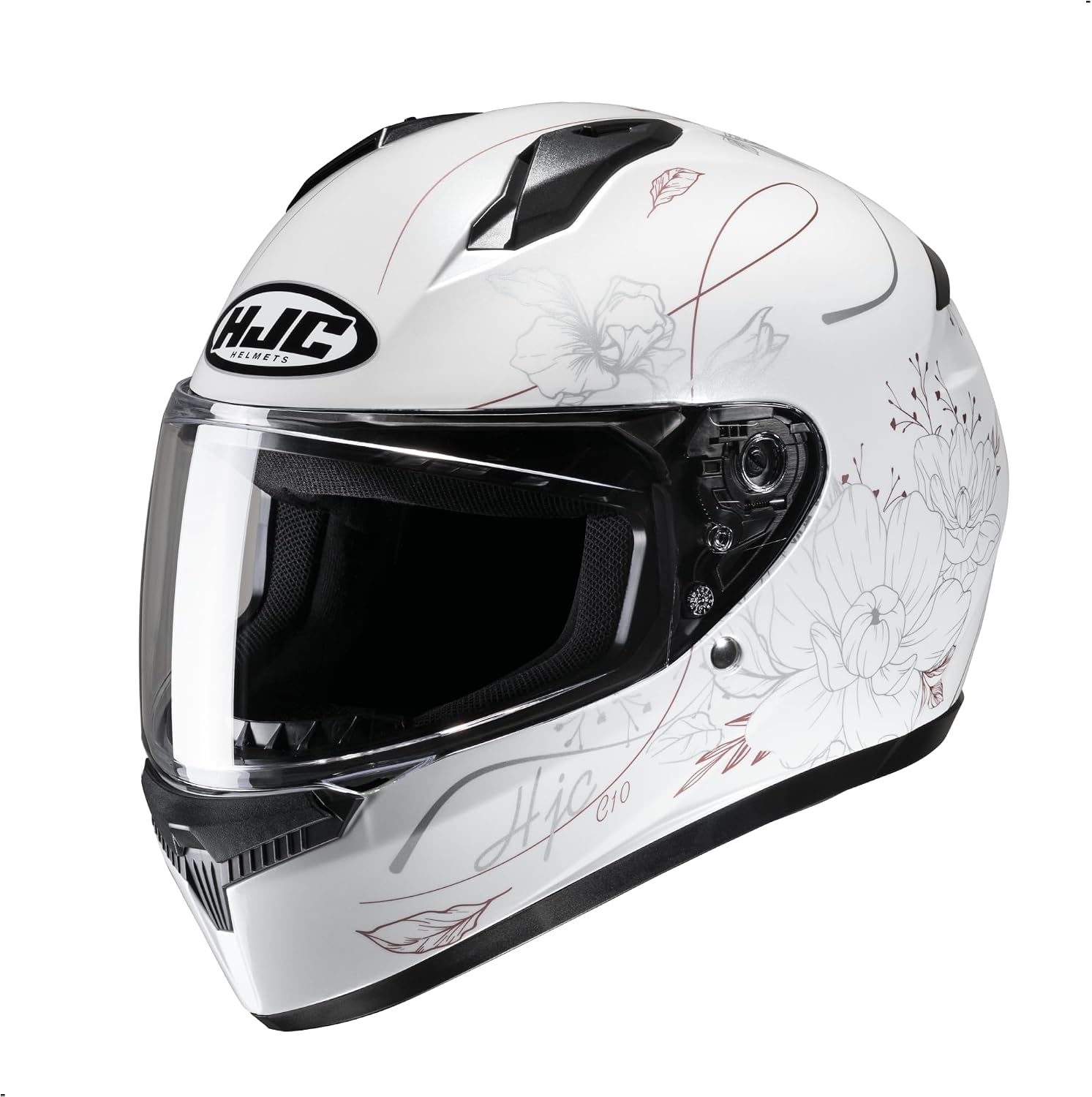 HJC C10 Epik Full Face Motorcycle Helmet with HJ-34P Pinlock Shield, DOT Approved (MC8, Medium)