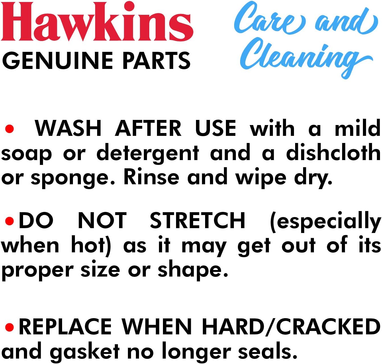 Hawkins E20-09 Rubber Gasket for Big Boy Pressure Cooker, Black, Standard