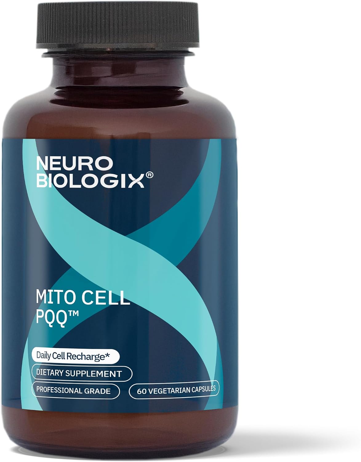 Neurobiologix Mito Cell PQQ Energy & Focus, CoQ10 & NADH, 60 Capsules | Vitamin C, Acetyl L-Carnitine & Antioxidants, Mitochondrial Support