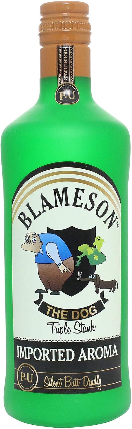 SILLY SQUEAKERS Tuffy Liquor Bottle Dog Toy: Squeaky Dog Toy, Washable and Floats, Vinyl Construction