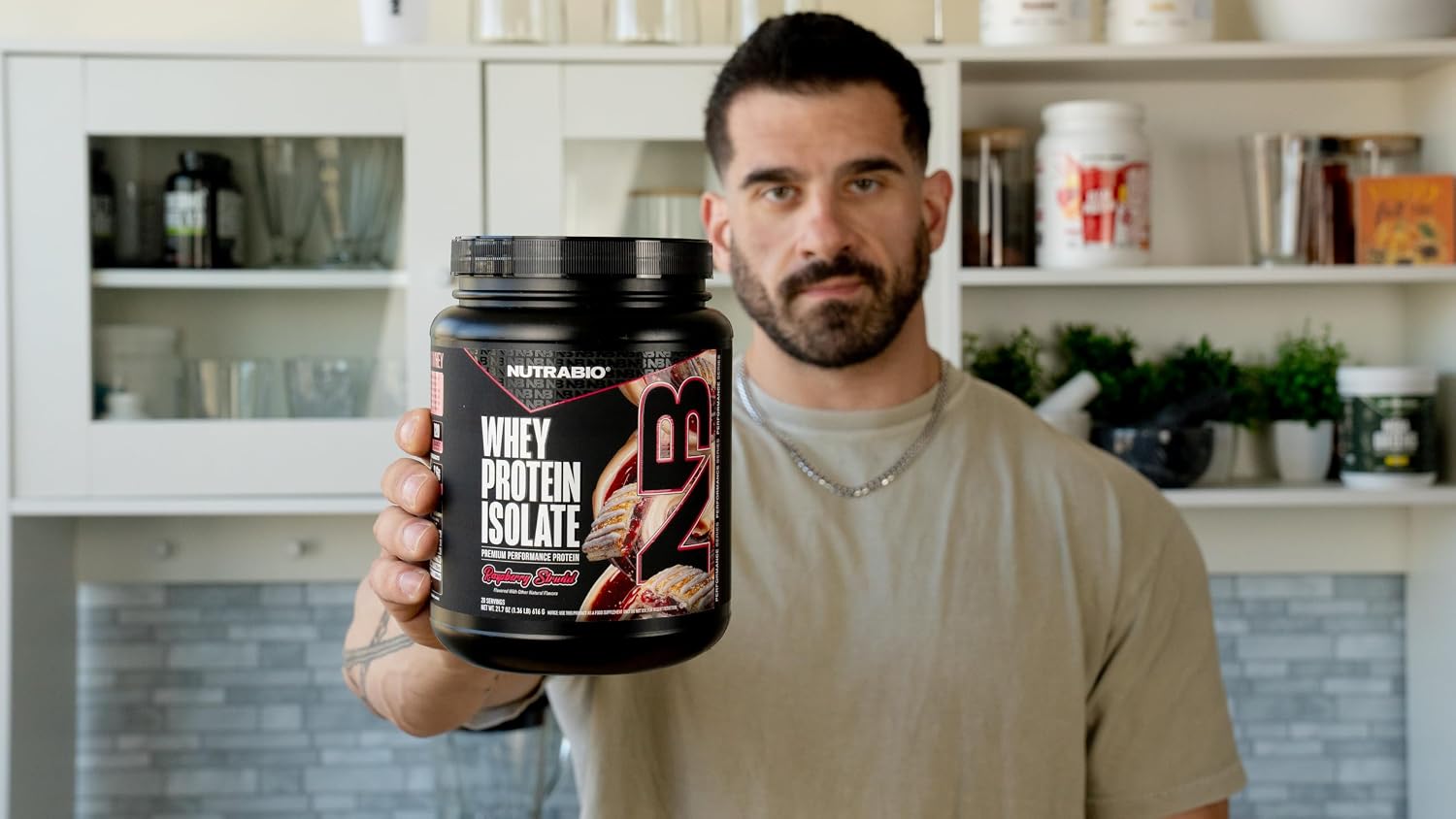 NutraBio 100% Whey Protein Isolate Protein Powder, 25g Protein with Complete Amino Acid Profile, Non-GMO, Soy & Gluten Free, Low Carb, Low Calorie Whey Protein Powder, Raw Unflavored, 20 Servings