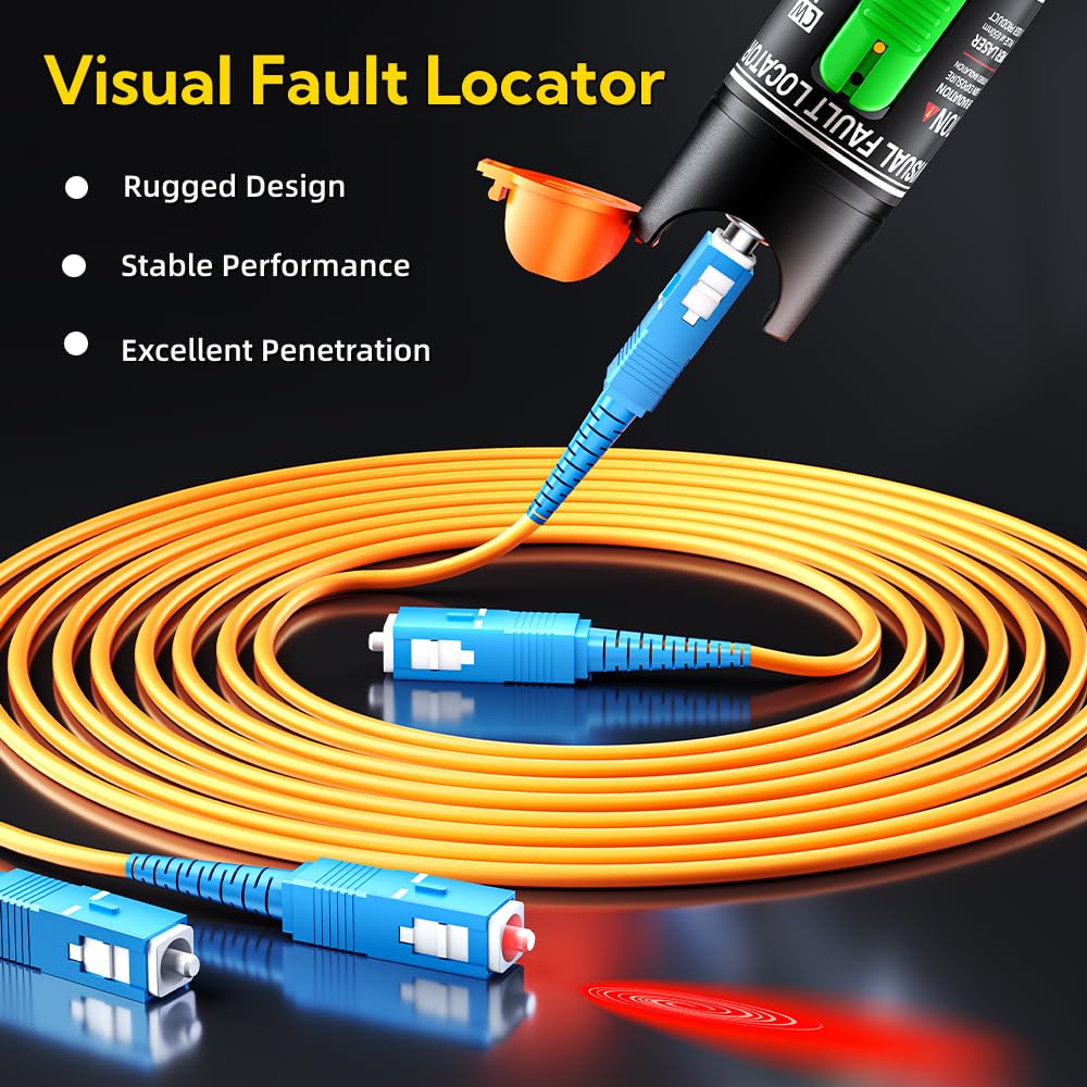Visual Fault Locator, Fiber Optic Cable Tester Meter