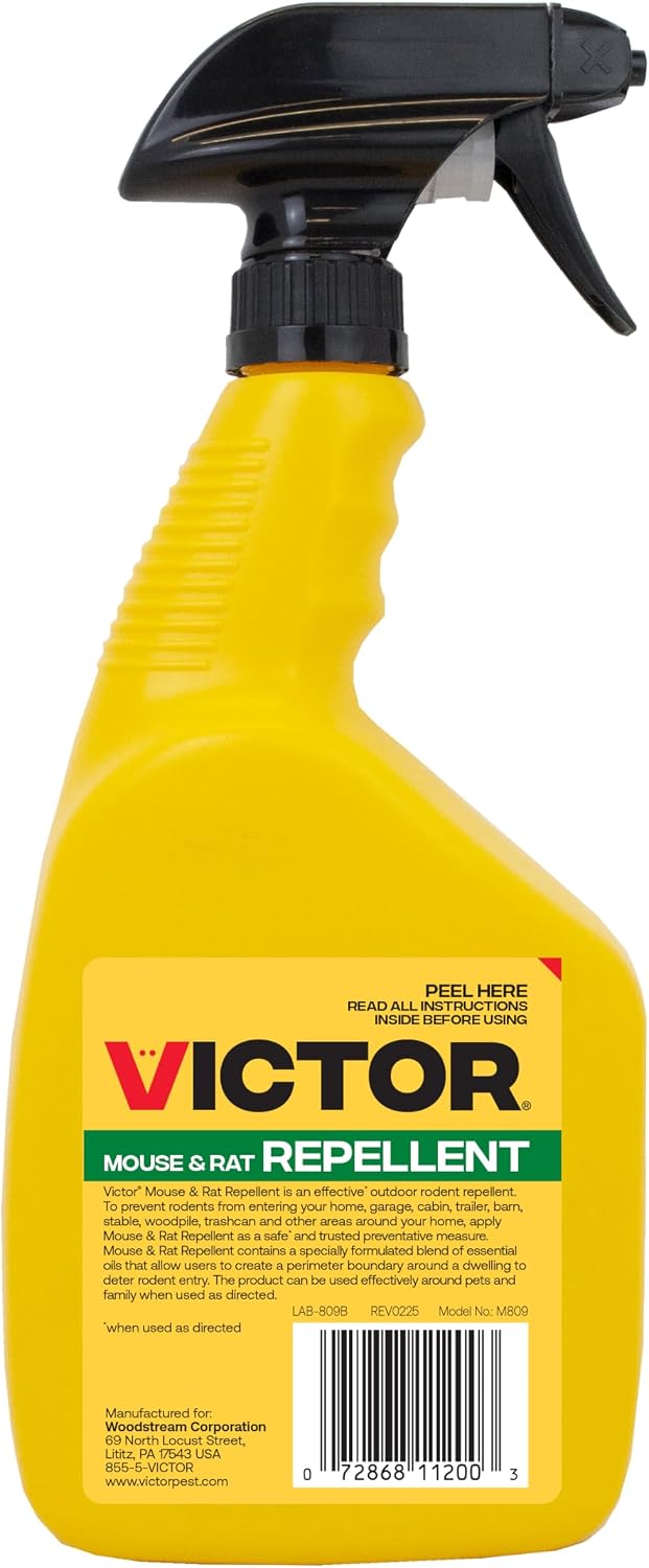 Victor Mouse and Rat Repellent Spray, 32 oz Bottle