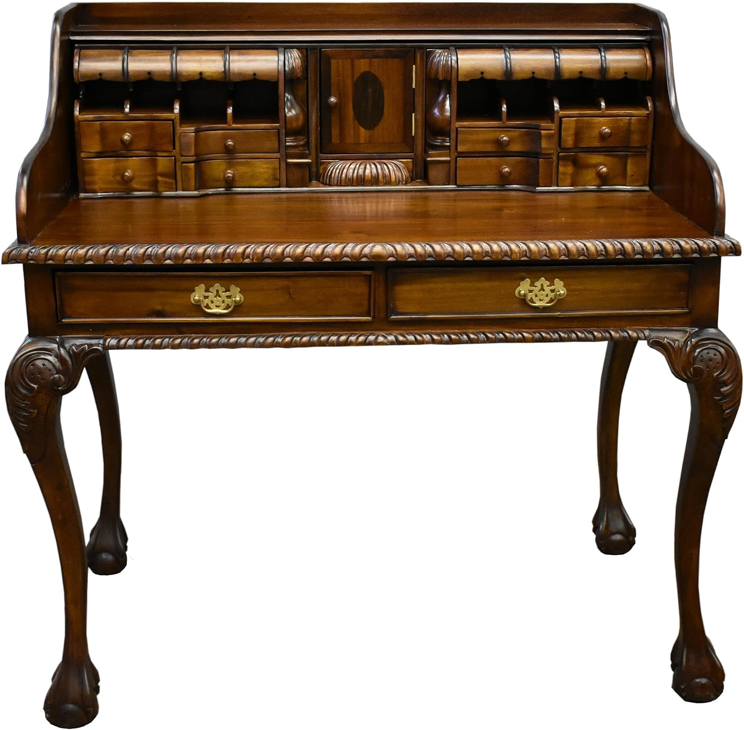 Crafters and Weavers Legacy Escritoire Secretary Desk - Brown Walnut