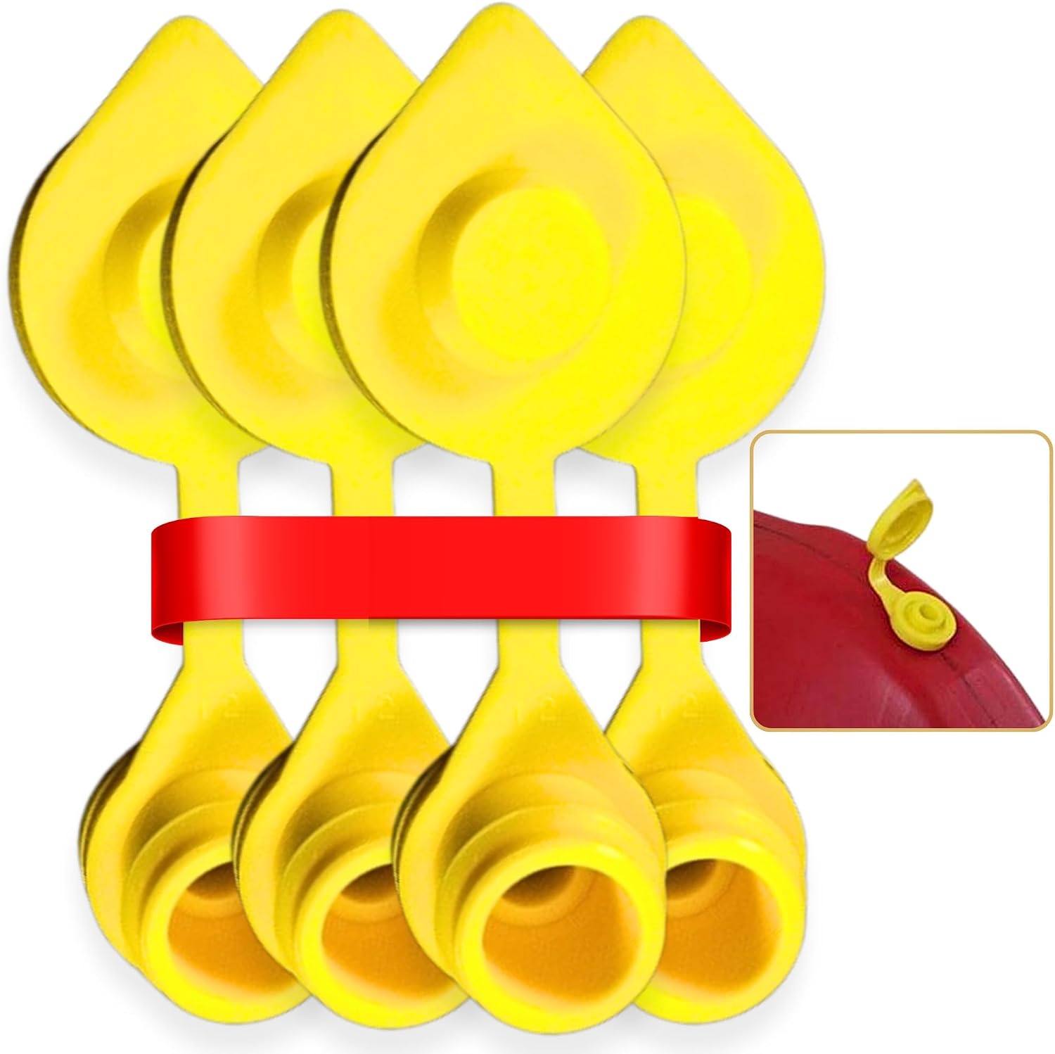 4 - Yellow Fuel Gas Can Jug Vent Cap Blitz Wedco Scepter Essence Midwest Eagle