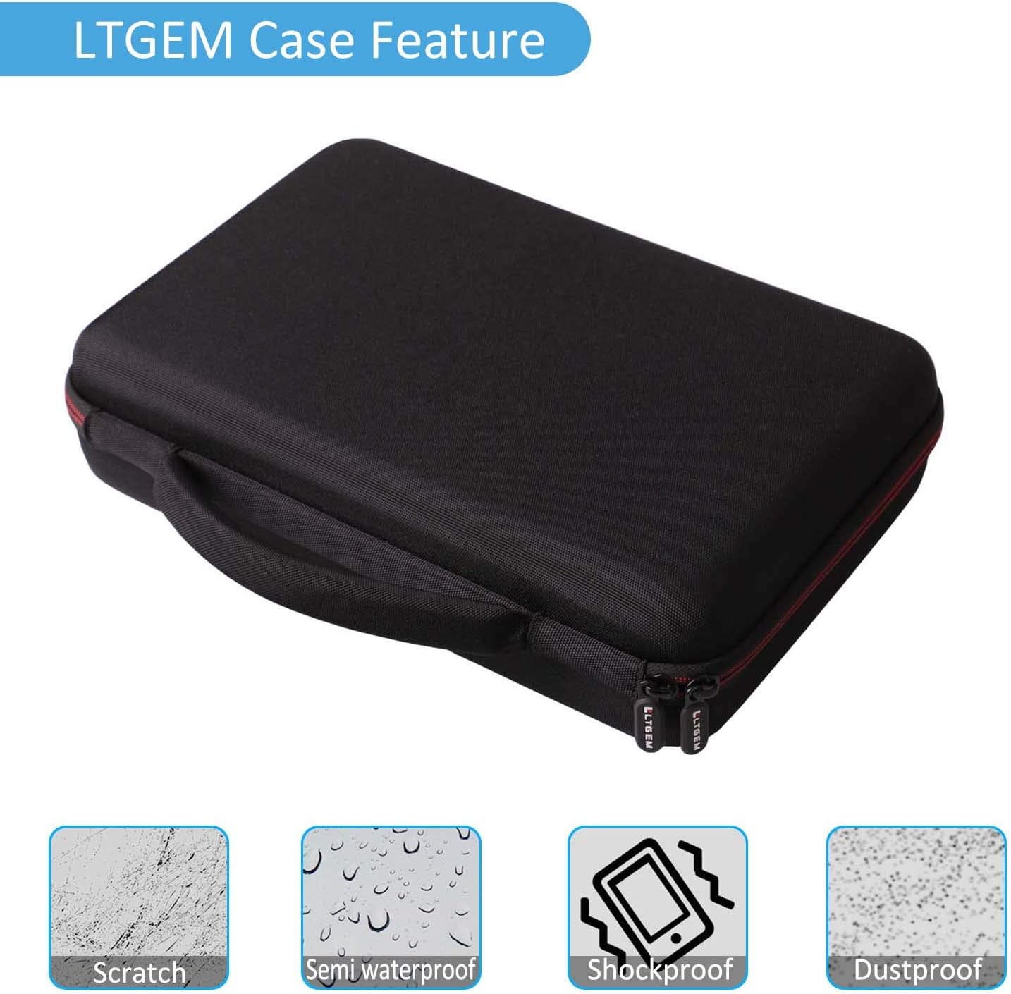 LTGEM Case Compatible with Akai Professional MPK Mini MK3 / MPK Mini Play MK3 25 Key USB MIDI Keyboard Controller, Black+Gray(Case Only)