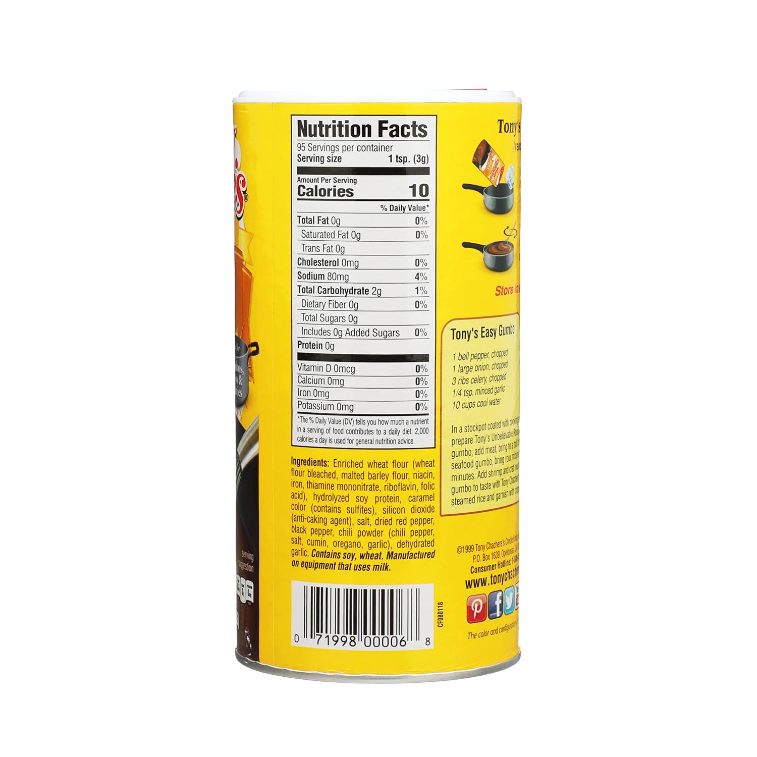 Tony Chachere Instant Gravy Mix, Creole, Roux, 3 Count