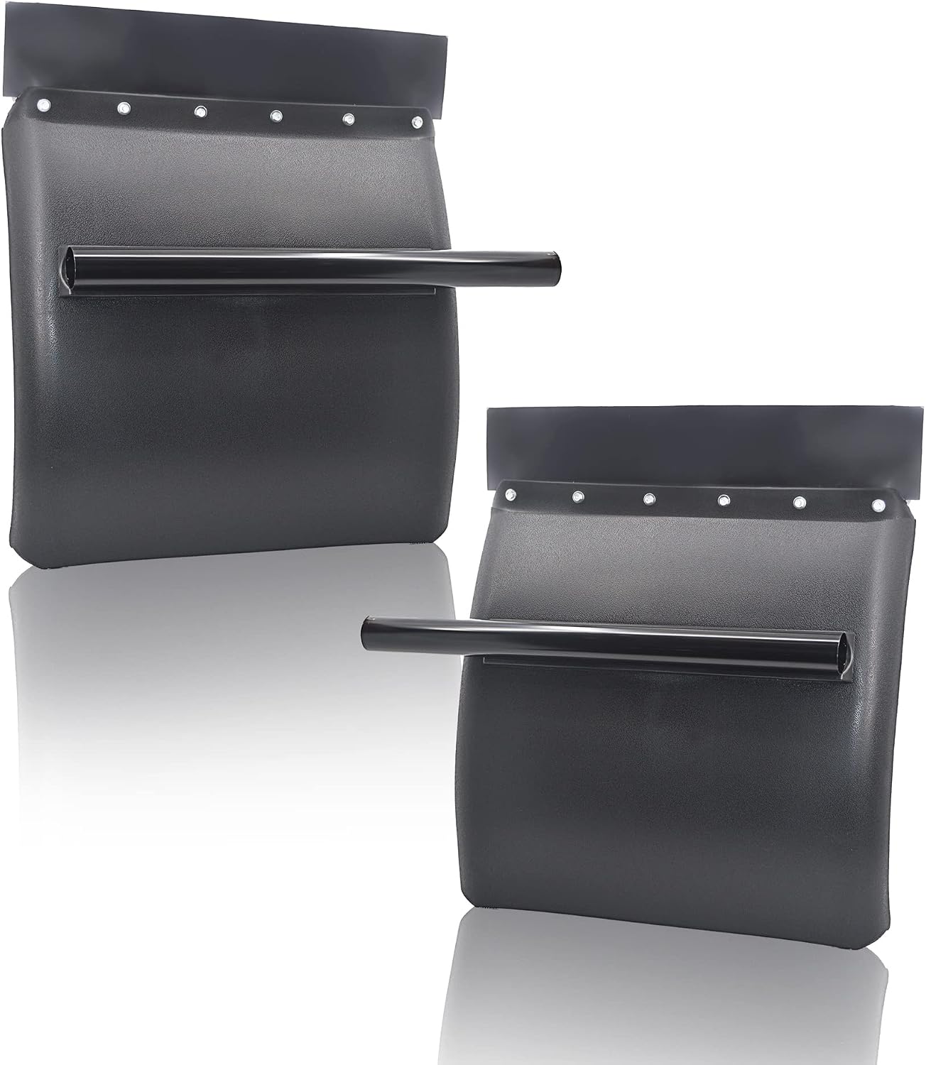 TORQUE Quarter Fenders for Semi Truck, 24" x 24" Black Poly, Tube Bracket and Mounting Hardware Included, Right Left, Quarter Fender Kit Set (TRQF311)